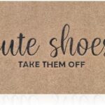 Schattige Schoenen Deurmat - Vrolijke manier om schoenen uit te doen.